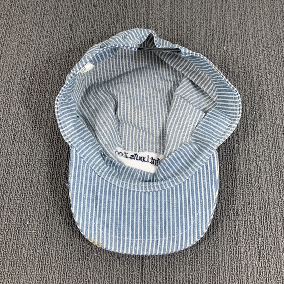 Saint Louis Zoo Engineer Train Conductor Cap Youth 59cm Hickory Stripe Snapback - Picture 11 of 17